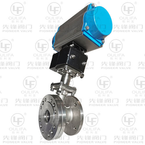 Pneumatic Tank Bottom Ball Valve with Inclined Stem PXGQ641F-16P